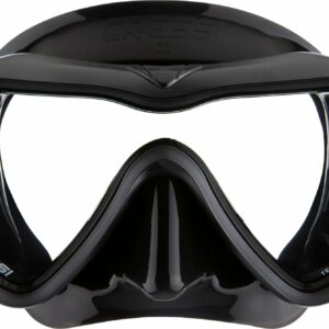 A1 Mask Black/Graphite Clear Lens Anti Fog - Cressi-Sub