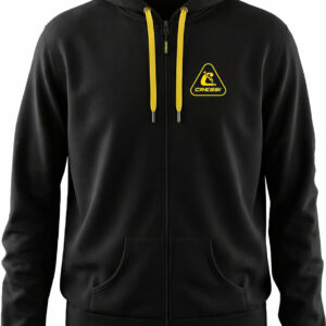 Cressi Hoodie Unisex W/Zip Black/Yellow 2Xl - Cressi-Sub