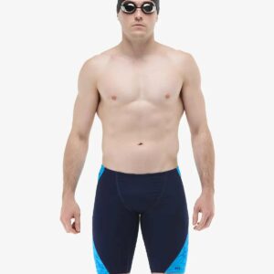 TYR Blade Splice Jammer - Durafast Elite Zephyr – Light Blue/Navy