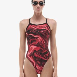 TYR Diamondfit - Durafast Elite - Olea – Red