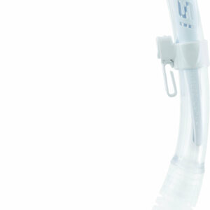Itaca Ultra Dry Snorkel Clear/Aquamarine - Cressi-Sub