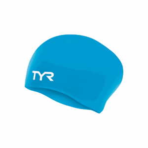 TYR Long Hair Silcon Cap – Blue