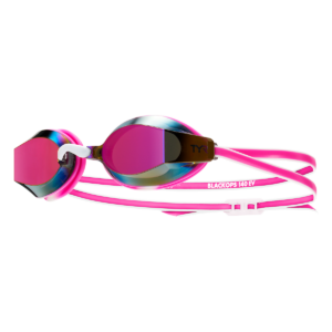 TYR Black Ops Mirrored Junior Fit – Pink/White