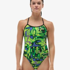 TYR Crosscutfit Tieback - Durafast Elite Flux – Lime/Multi