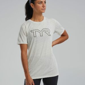 TYR Lightweight Ultrasoft Tech Tee - Big Logo – Ash Heather