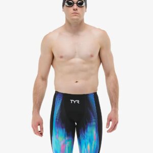 TYR Shockwave - Reflexion Mens High Waist Jammer – Multi Blue