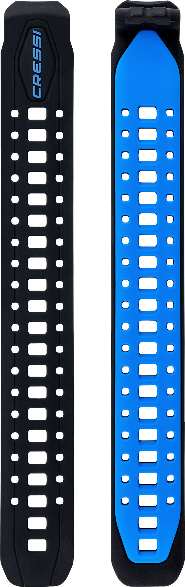 Da Vinci Silicone Wrist Strap Kit (Black/Blue) - Cressi-Sub