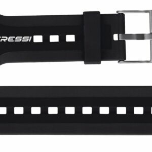 Round Big Screen Dive Computer Band Black/Black/White - Cressi-Sub