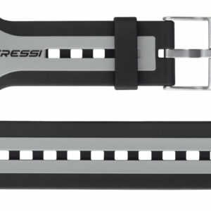 Round Big Screen Dive Computer Band Black/Grey/Black - Cressi-Sub