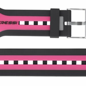 Round Big Screen Dive Computer Band Black/Pink/Black - Cressi-Sub
