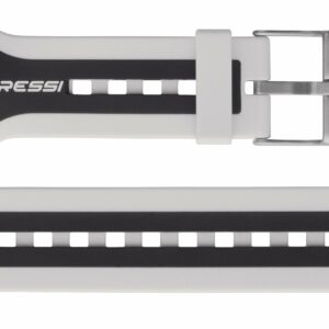 Round Big Screen Dive Computer Band White/Black/White - Cressi-Sub