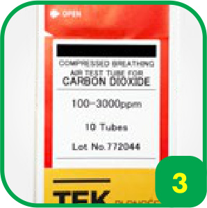 Boîte de 10 tubes réactifs CO2