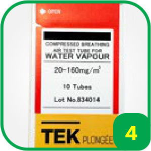 Boîte de 10 tubes réactifs H2O