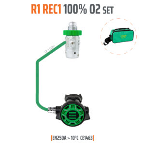 Regulator R1 REC1 100% O2 M26x2, stage set - EN250AA > 10°C – Tecline