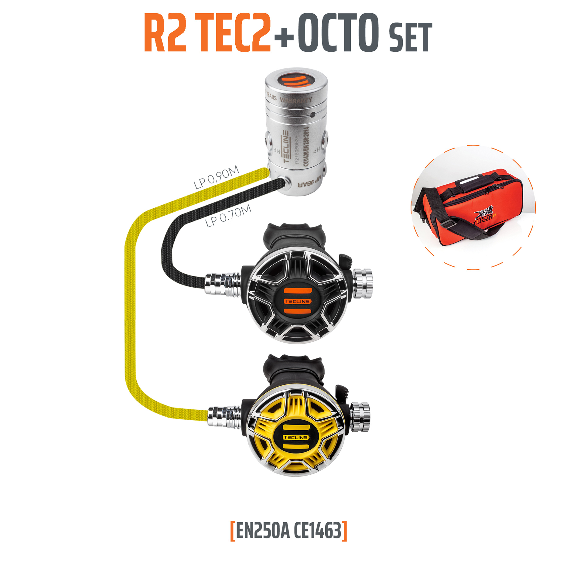 Regulator R2 TEC2 with octopus - EN250A – Tecline