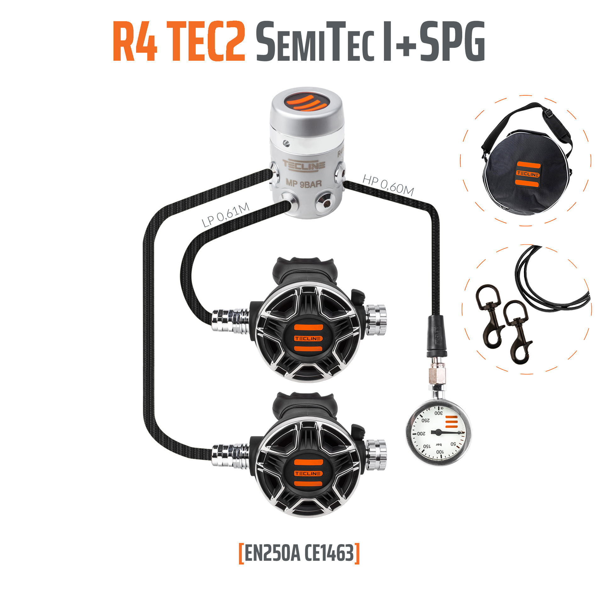 Regulator R4 TEC2 SemiTec I set with SPG - EN250A – Tecline