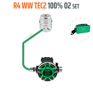 Regulator R4 WW TEC2 100% O2 M26x2, stage set - EN250A > 10°C – Tecline