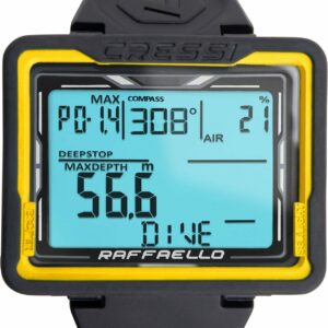 Raffaello Diving Computer Black/Yellow - Cressi-Sub
