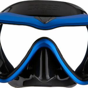 A1 Mask Black/Blue Clear Lens Anti Fog - Cressi-Sub