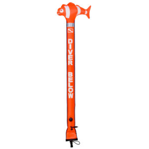 CSemi cosed buoy 15/180 cm Clownfish, OPR valve - orange – Tecline