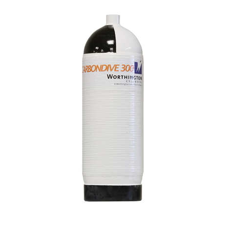 Bouteille acier CARBONDIVE 10L 300 bar - TEK0810L1