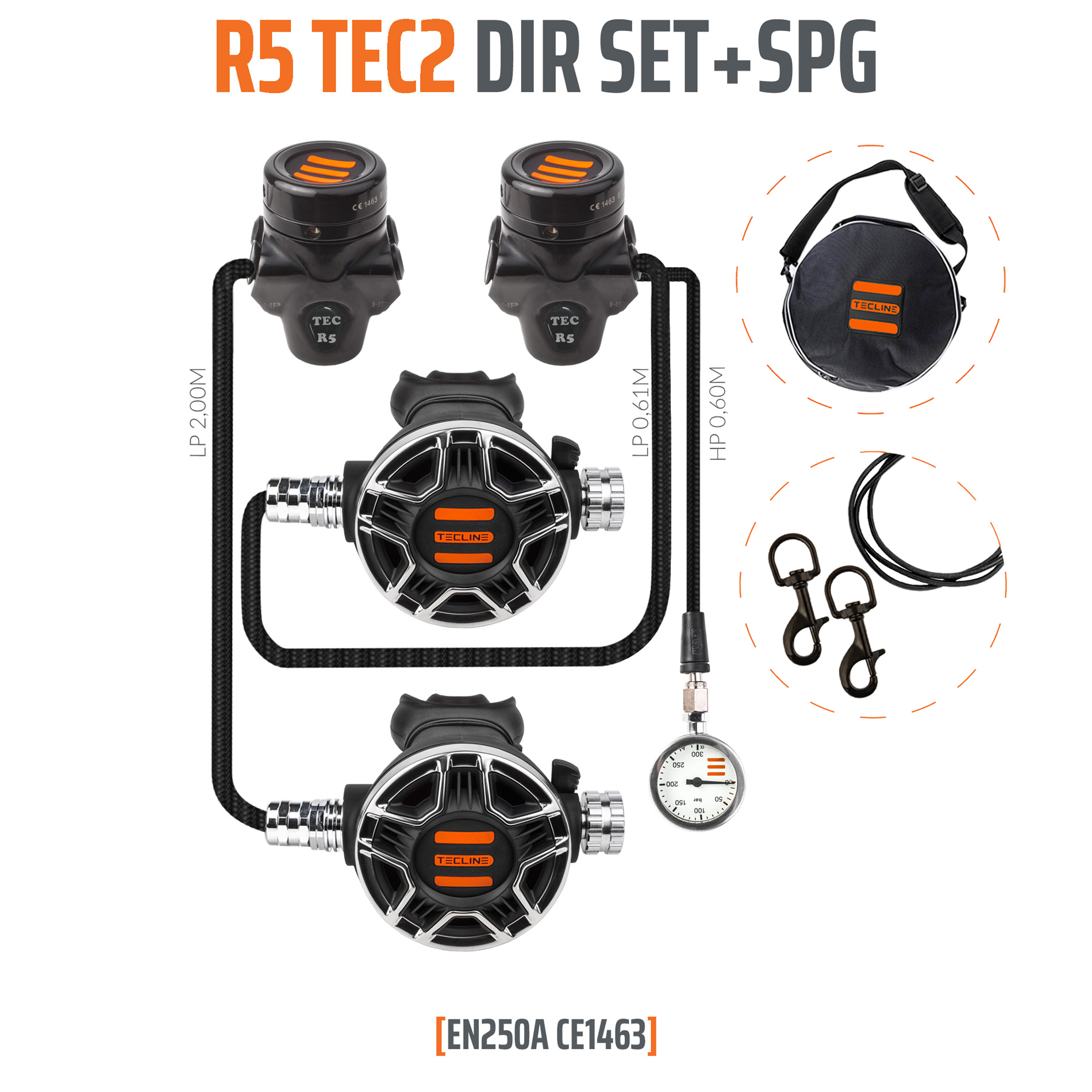 Regulator R5 TEC2 DIR Set with SPG - EN250A – Tecline
