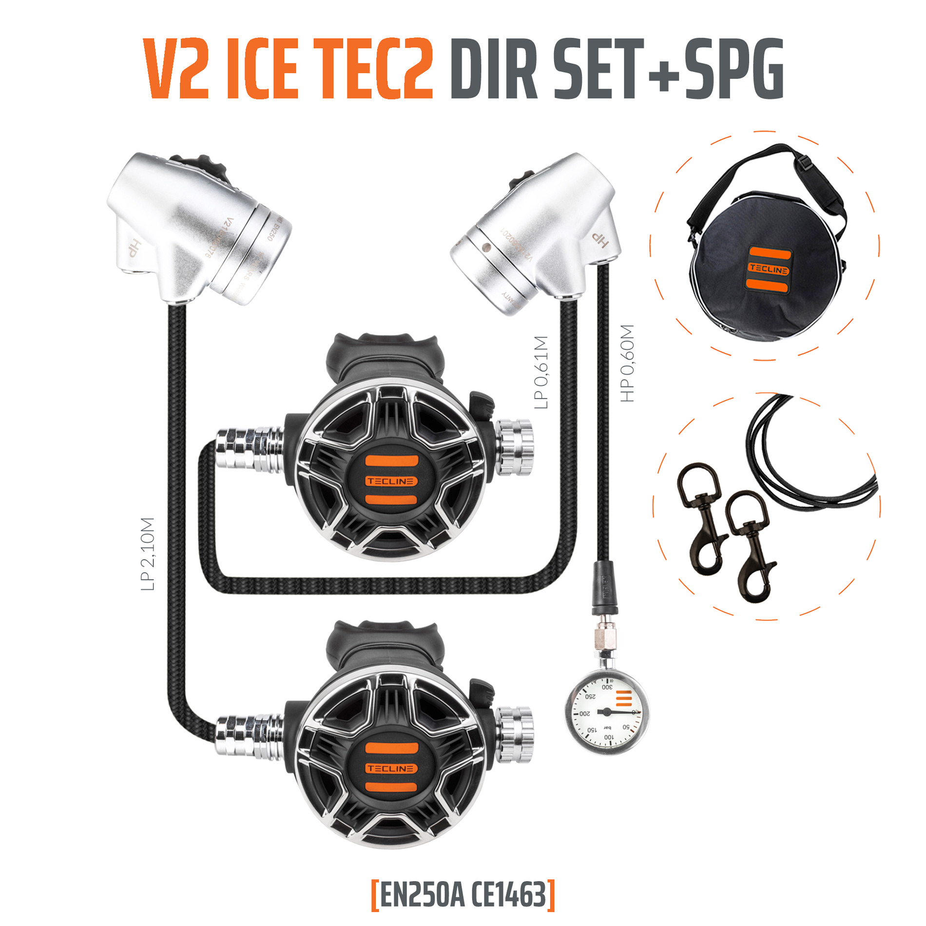 Regulator V2 ICE TEC2 DIR Set with SPG - EN250A – Tecline