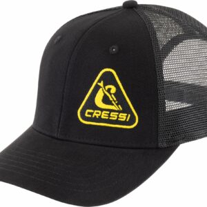 Trucker Cap Black/Yellow - Cressi-Sub