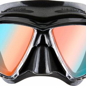 Big Eyes Mask Black/Black 380 Uv Blue/Orange Lenses - Cressi-Sub