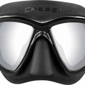 Quantum Mask Black/Black Spectra Mirrored Lens Silver - Cressi-Sub