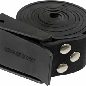 Rodi Rubber Belt W/Plastic Buckel Black - Cressi-Sub
