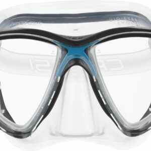 Big Eyes Evolution Mask Sil Clear/Frame Blue Black - Cressi-Sub