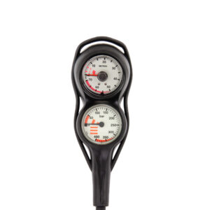 Console Tecline EVO II, SPG 52 mm, scale 400 bar + depthgauge, HP hose 80 cm