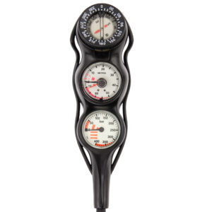 Console Tecline EVO III, SPG 52 mm, scale 400 bar + depthgauge + compass, HP hose 80 cm