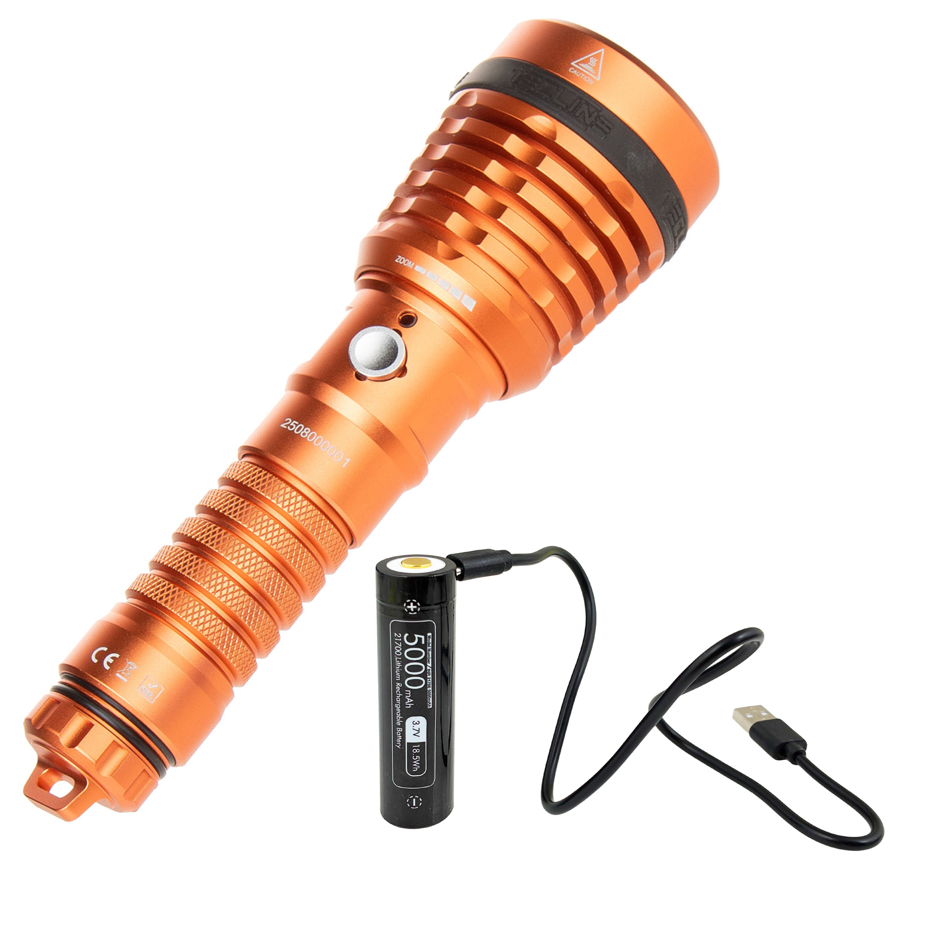 LED light Zoom, 1500 lm - orange – Tecline