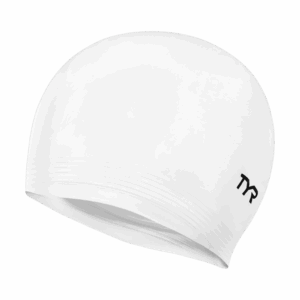 TYR Solid Latex Caps – White