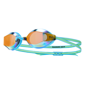 TYR Black Ops Mirrored Junior Fit – Org/Grn