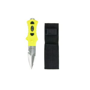 Knife Minirazor Alfa yellow, nylon pouch – Tecline