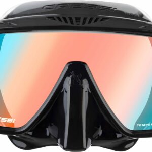 Sf1 Mask Black 380 Uv Blue/Orange Lenses - Cressi-Sub