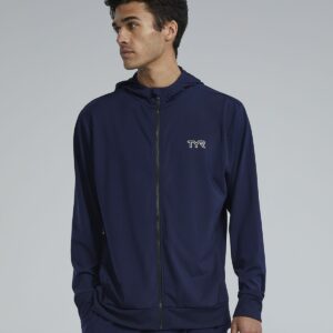 TYR Mens Tyr Tech Full Zip Hoodie – Navy