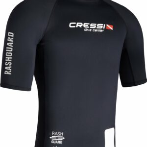 Dive Center Man Rash Guard Short/Sl Black 2Xl/6 (56) - Cressi-Sub
