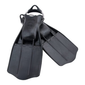 Rubber Fins Jetstream with SS spring straps - black – Tecline