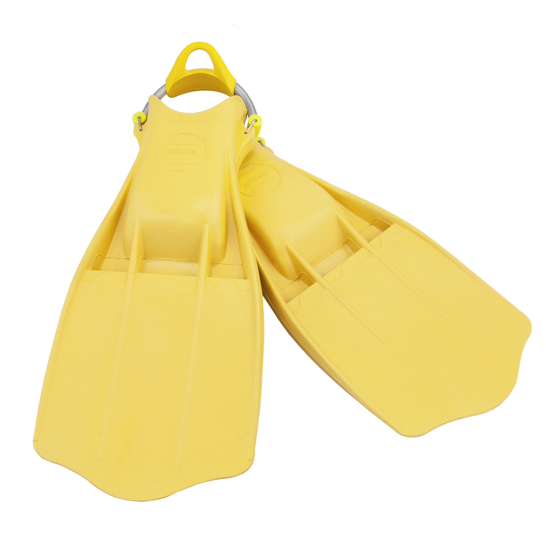 Rubber Fins Jetstream with SS spring straps - yellow – Tecline