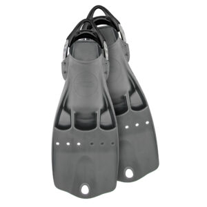 LightJet fins - negative buoyancy, with SS spring straps - graphite – Tecline