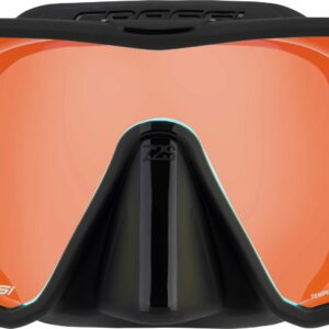 Z2 Small Mask Black/Black 380 Uv Blue/Orange Lenses - Cressi-Sub