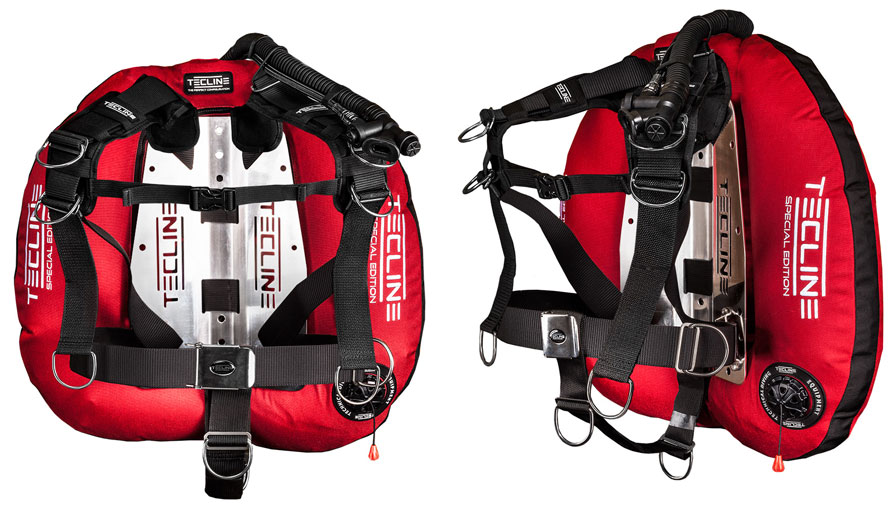 Donut 22 Specal Edition red, with Comfort harness & BP – Tecline