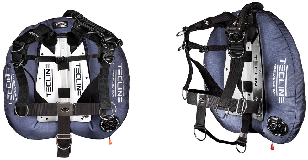 Donut 22 Specal Edition blue, with Comfort harness & BP – Tecline