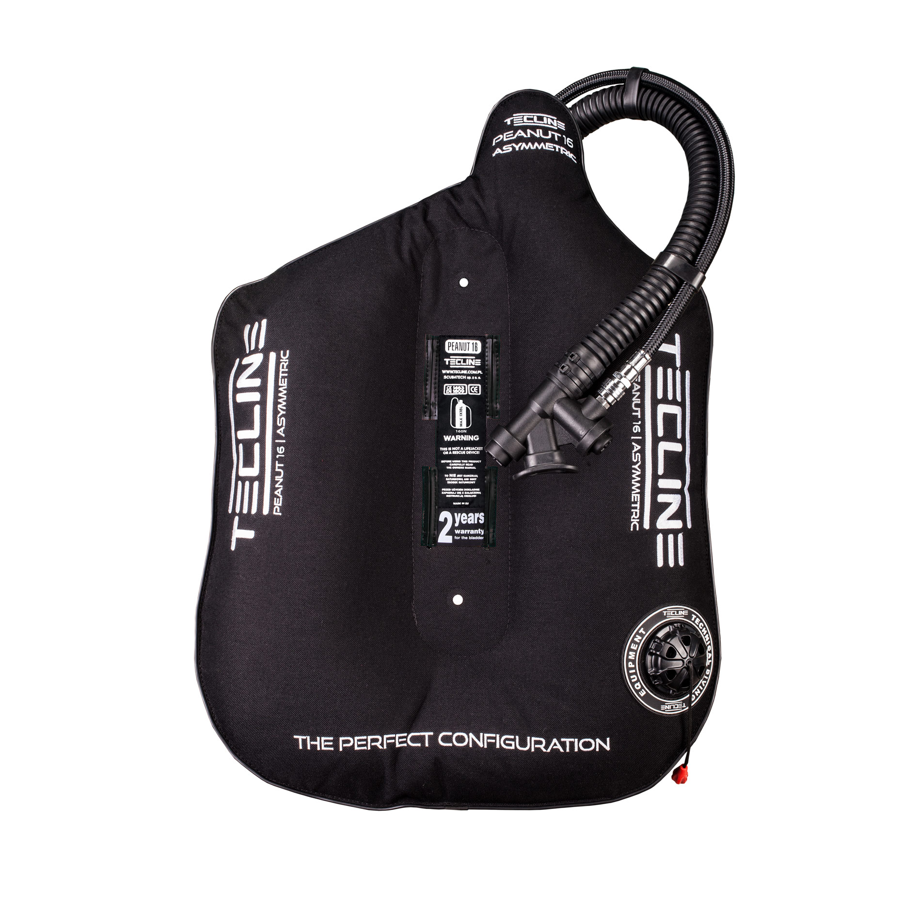Peanut 16 Black (16kg/35lbs) for mono tank - weight 0,89 kg – Tecline