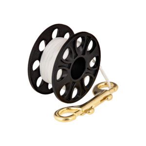 Spool 15m with brass 100 mm snap – Tecline