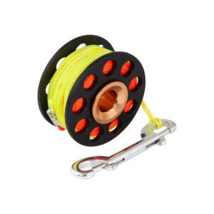 Spool 30 m with spinner and SS 100 mm snap – Tecline